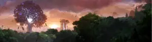 غابة عالية الدقة لشاشتين 3840x1080