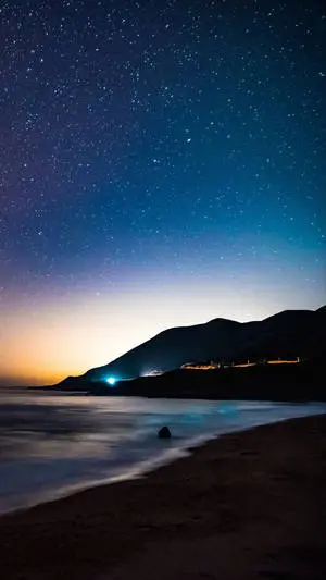4K Android Starry Seashore