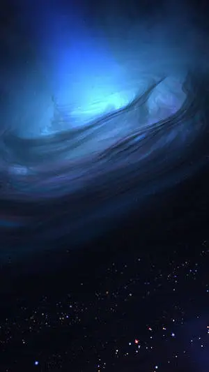 4K Black Hole Blue Gas Clouds 