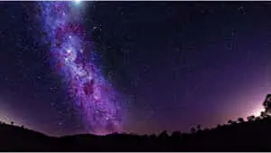 4k Purple Star Milky Way Galaxy