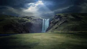 Skógafoss Waterfall 4K Ultra HD Landscape