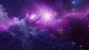 سحابة غاز كونية أرجوانية للكون بدقة 4K