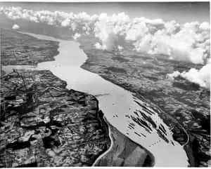 Greyscale Aerial Picture