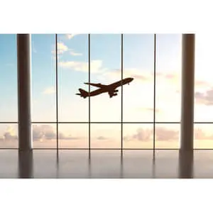 Airplane Climbing After Departure From The Terminal