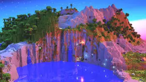 جبل ماينكرافت الوردي الجميل