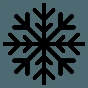 Black Snowflake Icon