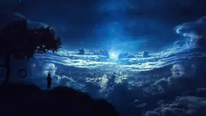 Blue Midnight Sky