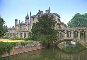 Cambridge University Bridge Of Sighs Long Shot