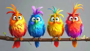 Cartoon Birds