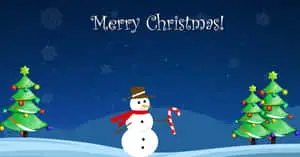 رجل ثلج عيد الميلاد يحمل عصا حلوى