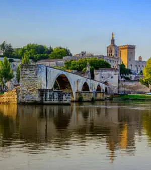 Caption: The Majestic Cityscape of Avignon, France 