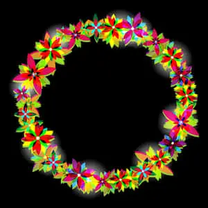 Colorful_ Floral_ Wreath_ Vector_ Graphic