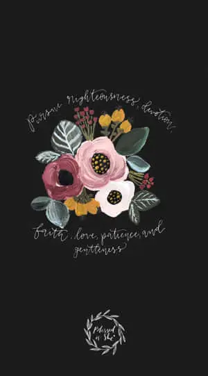 Cool Christian Quote With Flowers 
