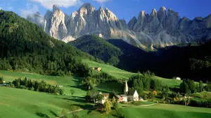 Country Summer Dolomites Mountains