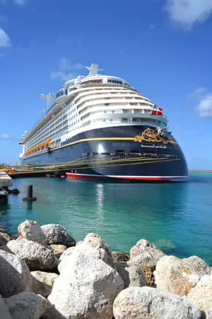 Large Cruise Ship Sailing Picture