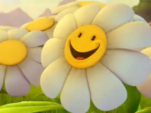 زهرة مبتسمة لطيفة