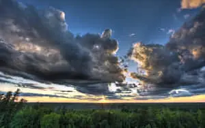 Dramatic Cloudy Sky at Sunset