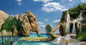 Elephant And Buddha 3D Nature
