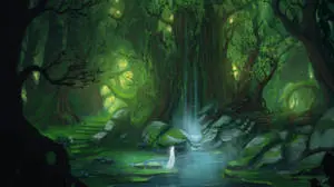 Enchanted Spring In The Forest