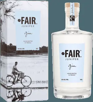Fair Juniper Gin Bottleand Packaging