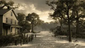 Flooding River Power
