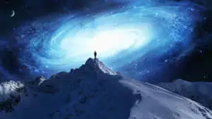 Galaxy Sky Top Of Mountain