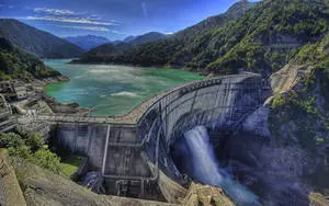 Hoover Dam Releasing Water