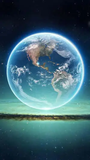 IPhone Surreal Earth In The Sky