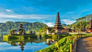 Breathtaking view of the tropical paradise, Bali Island