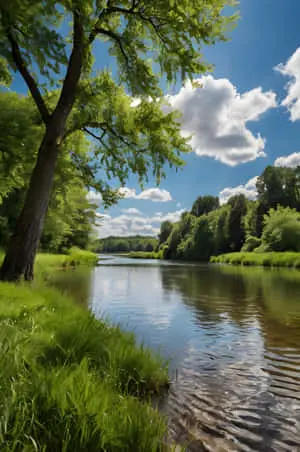 lake in the forest