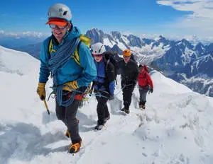 Mountaineering Group Mont Blanc
