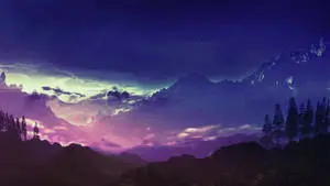منظر جمالي أرجواني غير محمي بحقوق الطبع والنشر