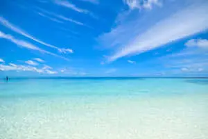 Clear Ocean And Beach Background