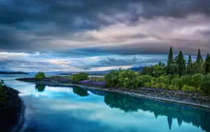 Blue River Pretty Nature Picture