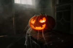 Halloween Decoration At A Pumpkin Patch Picture
