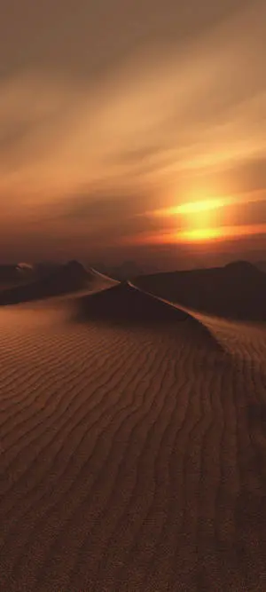 غروب الشمس الصحراوي على Redmi Note 10