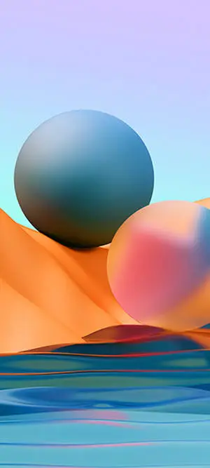 Samsung Galaxy S20 Blue Giant Ball On Mountain