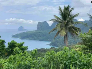 Sao Tome And Principe Island Top-Angle Shot