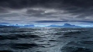 Storm And Dark Sky And Sea Background