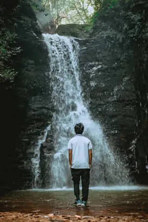 Serendipitous Encounter Of A Waterfall