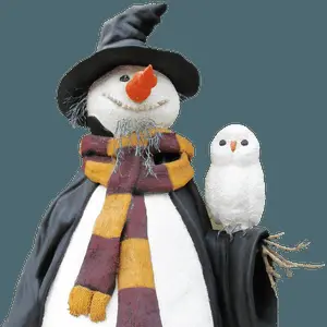 Snowman_with_ Owl_ Friend