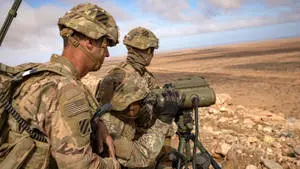 Soldier Desert Duty Armed Forces
