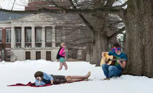 Students Jamming University Of Rochester Campus