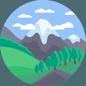 Stylized Mountain Landscape