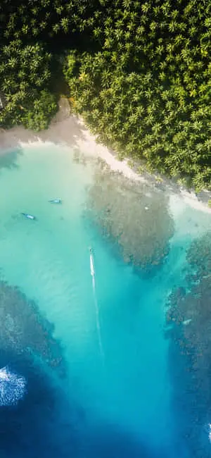 Summer Beach iPhone Top View Island