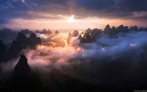 Sun Mountain High Resolution Clouds