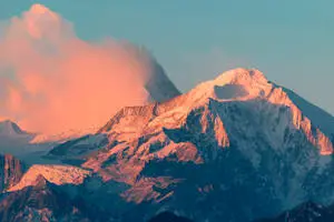 Sunset_ Alpen Glow_on_ Mountain_ Peaks