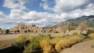 Enthralling View of the Iconic Taos Pueblo Community
