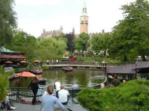 The Dragon Boat Lake At Tivoli Gardens