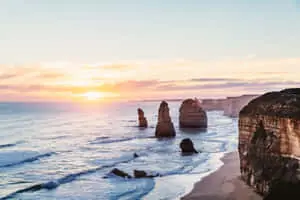 Twelve Apostles In Victoria Australia During Sunrise
